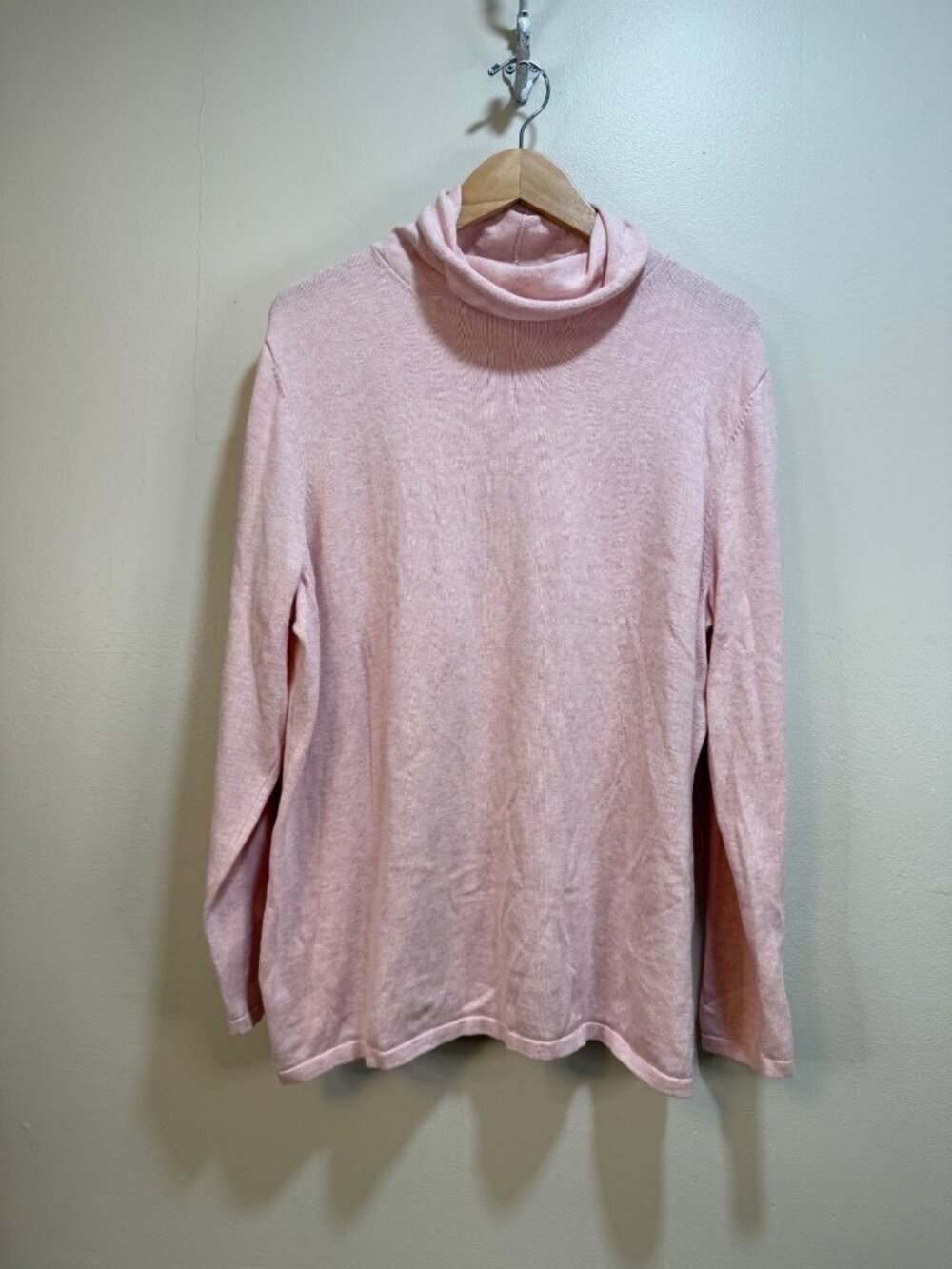 J.Jill Womens Pink Long Sleeve Cowl Neck Sweater Feminine Balletcore Preppy